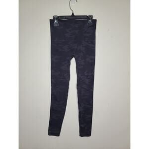 Spanx blue camoflauge camo shapewear leggings - small